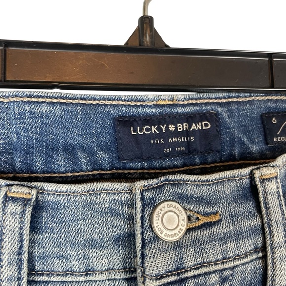 Lucky Brand Ava Mid Rise Skinny Jeans Size 6/28 Regular Medium Wash - Picture 5 of 7